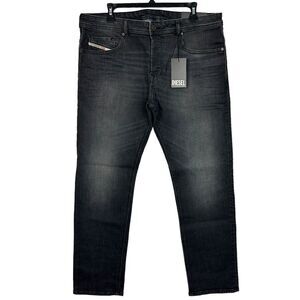 NEW Diesel Safado X Regular Fit Straight 34x32‎ Grey Denim Jeans Button Fly $195